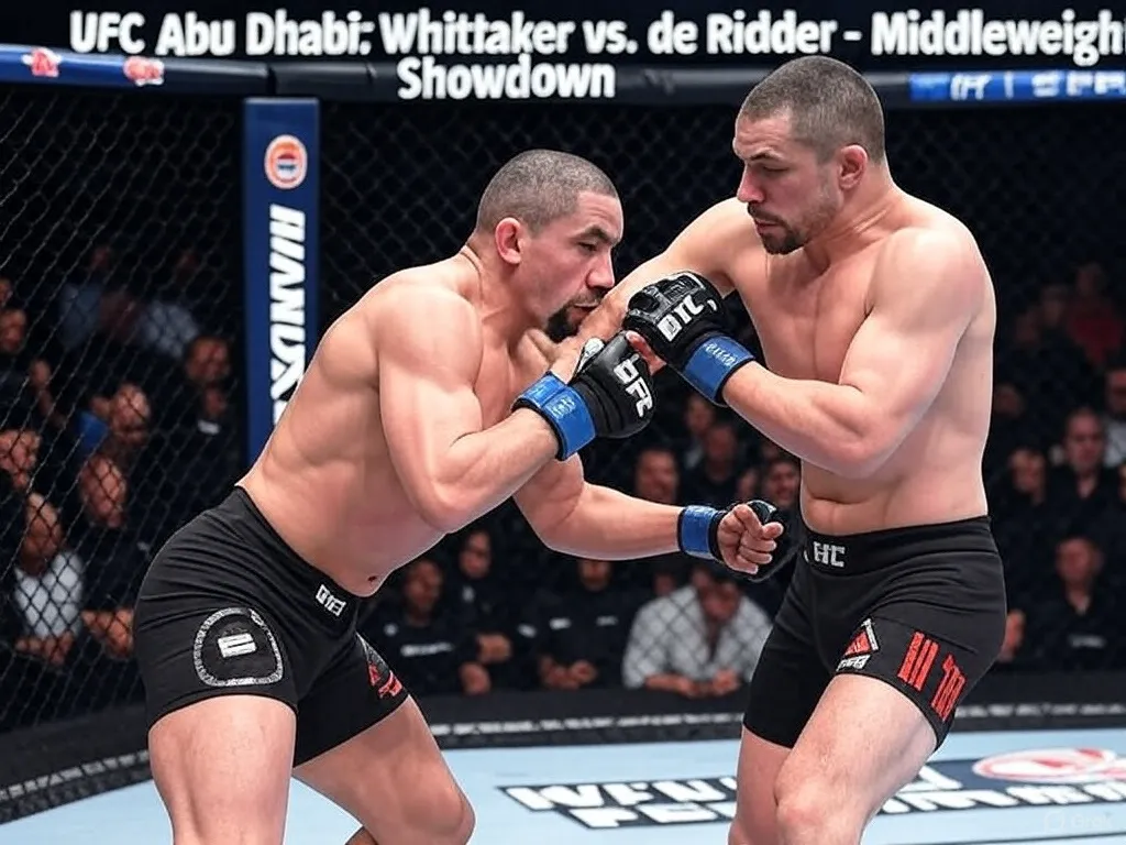 Whittaker vs RDR Headlines UFC Abu Dhabi Fight Analysis
